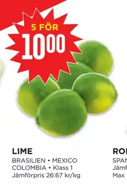 Willys Hemma LIME, SEK 10 erbjuda