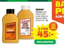 Coop Daglivs SENAP, Medlemspris erbjuda