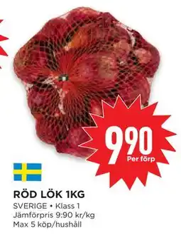 Willys Hemma RÖD LÖK 1KG, SEK 9.9 erbjuda