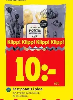 ICA Kvantum ICA Fast potatis i påse erbjuda