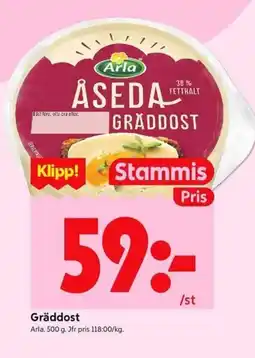 ICA Kvantum Arla Gräddost erbjuda