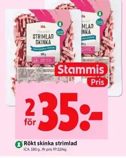 ICA Kvantum ICA Rökt skinka strimlad erbjuda