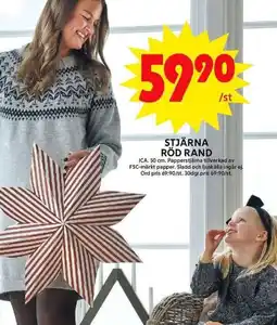 ICA Maxi Stjärna röd rand erbjuda