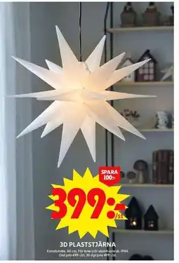 ICA Maxi 3d plaststjärna erbjuda