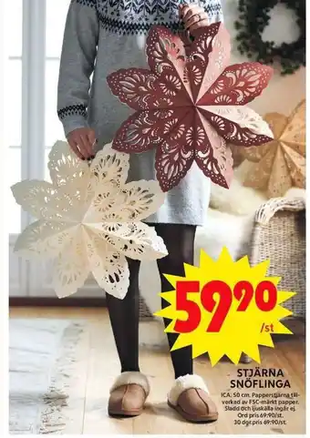 ICA Maxi Stjärna snöflinga erbjuda