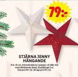ICA Maxi Stjärna Jenny hängande erbjuda