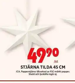 ICA Maxi Stjärna tilda erbjuda