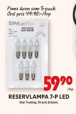 ICA Maxi Reservlampa 7-P LED erbjuda