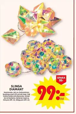 ICA Maxi Slinga Diamant erbjuda