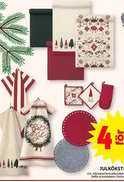 ICA Maxi Julkökstextil erbjuda