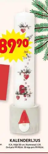 ICA Maxi Kalenderljus erbjuda