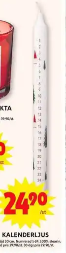 ICA Maxi Kalenderljus erbjuda