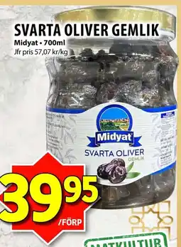Matvärlden Tensta Midyat Svarta oliver gemlik erbjuda