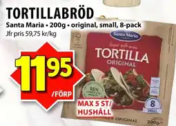 Matvärlden Tensta Santa Maria Tortillabröd erbjuda