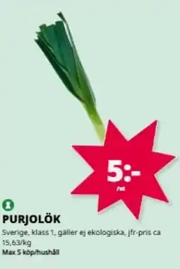 Tempo Purjolök erbjuda