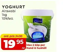 Matrix Butikerna Alrawabi Yoghurt erbjuda