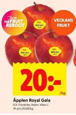 ICA Supermarket ÄPPLEN ROYAL GALA erbjuda