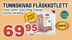 Nya Pulsen Scan Tunnskivad fläskkotlett erbjuda