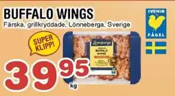 Nya Pulsen Lönneberga Buffalo wings erbjuda