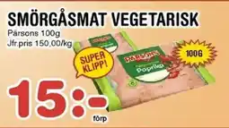Nya Pulsen Pärsons Smörgåsmat vegetarisk erbjuda