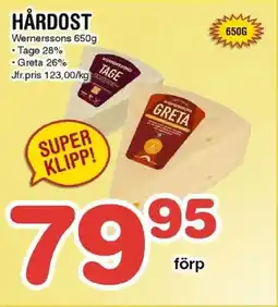 Nya Pulsen Wernerssons Hårdost erbjuda
