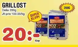 Nya Pulsen Delia Grillost erbjuda