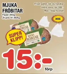 Nya Pulsen Fazer Mjuka fröbitar erbjuda