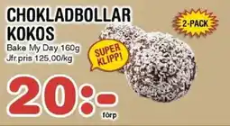 Nya Pulsen Chokladbollar kokos erbjuda