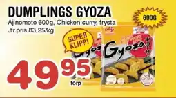 Nya Pulsen Ajinomoto Dumplings gyoza erbjuda