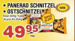 Nya Pulsen Scan Panerad schnitzel • Ostschnitzel erbjuda