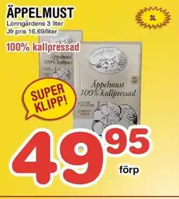 Nya Pulsen Lönngårdens Äppelmust erbjuda