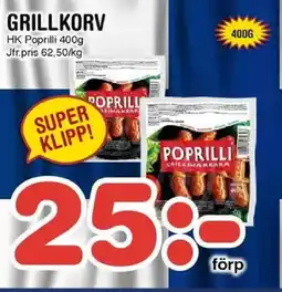 Nya Pulsen HK Poprilli Grillkorv erbjuda