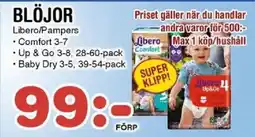 Nya Pulsen Libero/Pampers Blöjor erbjuda