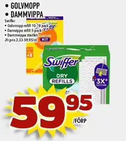 Nya Pulsen Swiffer Golvmopp • Dammvippa erbjuda
