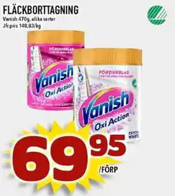 Nya Pulsen Vanish Fläckborttagning erbjuda