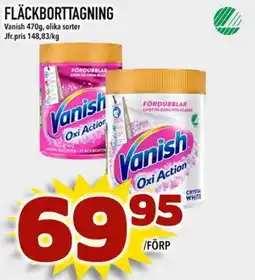 Din Mat VANISH Fläckborttagning erbjuda