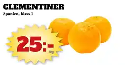 Bonum Matmarknad Clementiner erbjuda