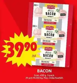 ICA Maxi SCAN Bacon erbjuda