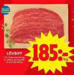ICA Maxi Lövbiff erbjuda