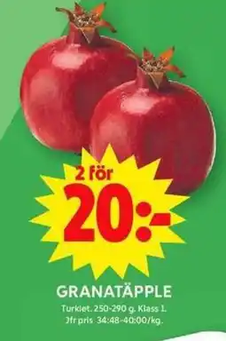 ICA Maxi Granatäpple erbjuda