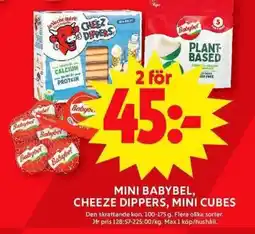 ICA Maxi Mini babybel, cheeze dippers, mini cubes erbjuda