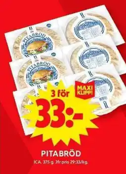 ICA Maxi ICA Pitabröd erbjuda