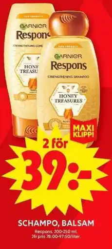 ICA Maxi Schampo, balsam erbjuda