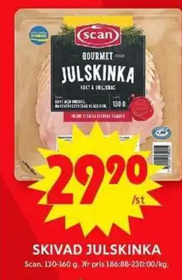 ICA Maxi SCAN Skivad julskinka erbjuda