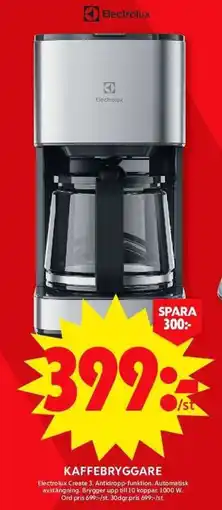 ICA Maxi ELECTROLUX Kaffebryggare erbjuda