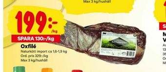 City Gross Naturkött Oxfilé erbjuda