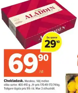 Coop Extra MARABOU Chokladask erbjuda