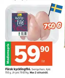 Coop Extra Färsk kycklingfilé erbjuda