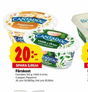 City Gross Cantadou Färskost erbjuda