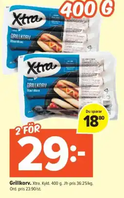 Coop Extra XTRA Grillkorv erbjuda